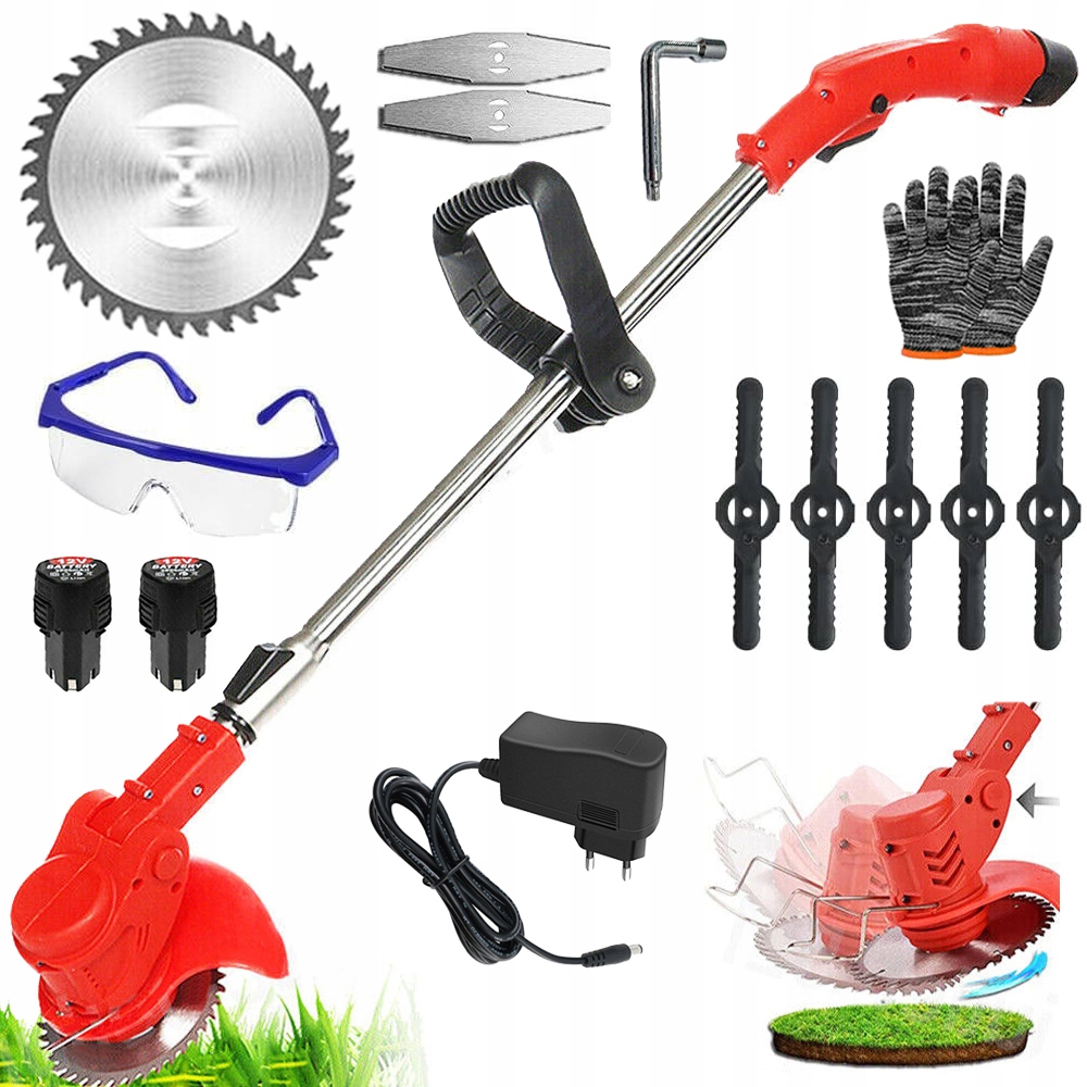 Akumulátorová sekačka 650W 18000RPM Regulace výšky 90-120 cm Tráva