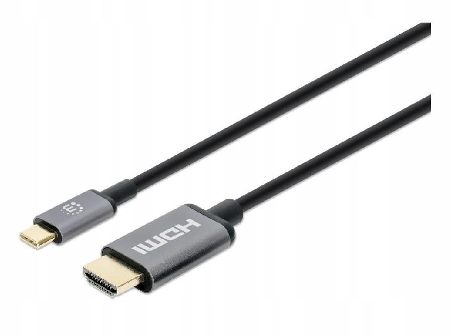 Manhattan Kabel Adapter Usb-c na Hdmi 4K*30Hz Dp Alt Mode 1m