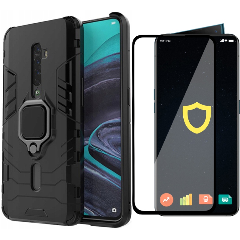 

Etui Case X-ring Pancerne Do Oppo Reno 2 Szkło