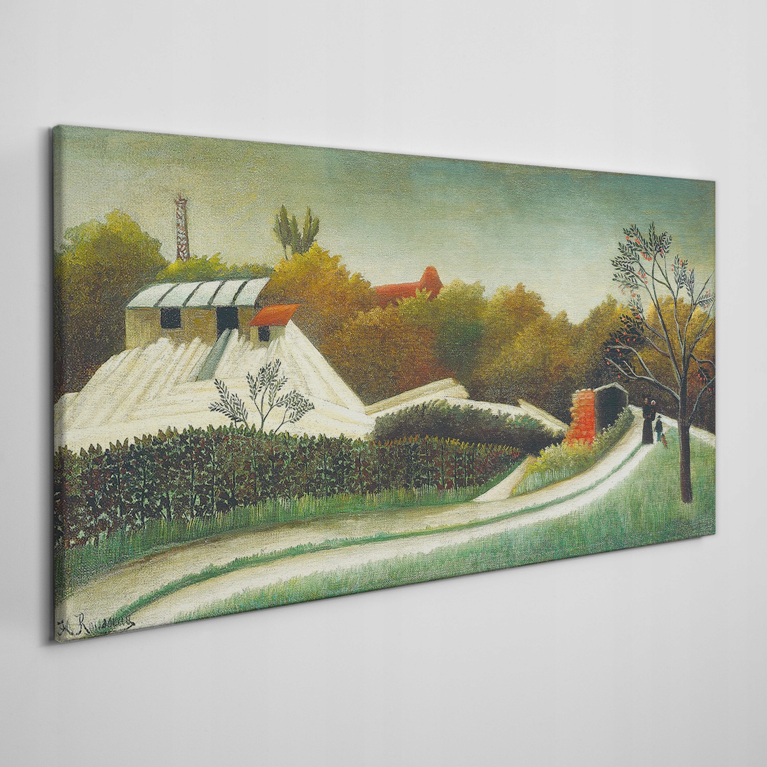 

Obraz na ramie płótno Las ścieżka kwiaty 140x70 cm