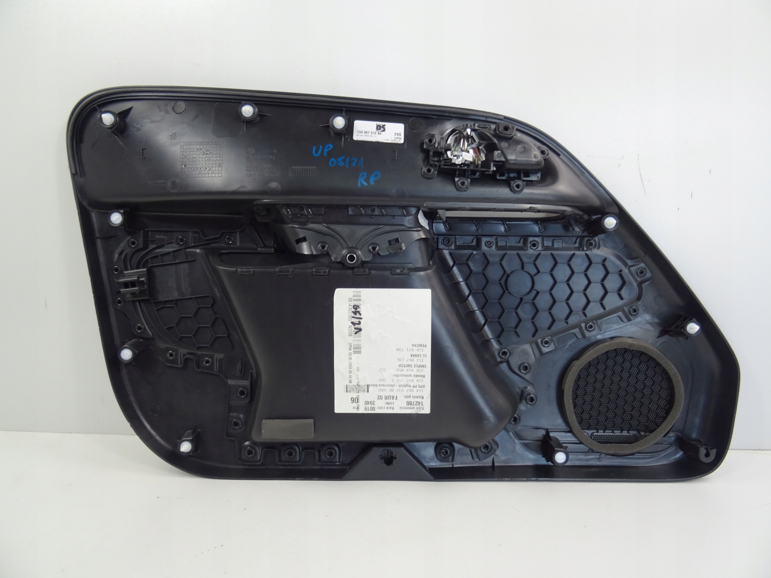 vw UP РЕСТАЙЛИНГ дверные карты правое перед 1S4867012BE