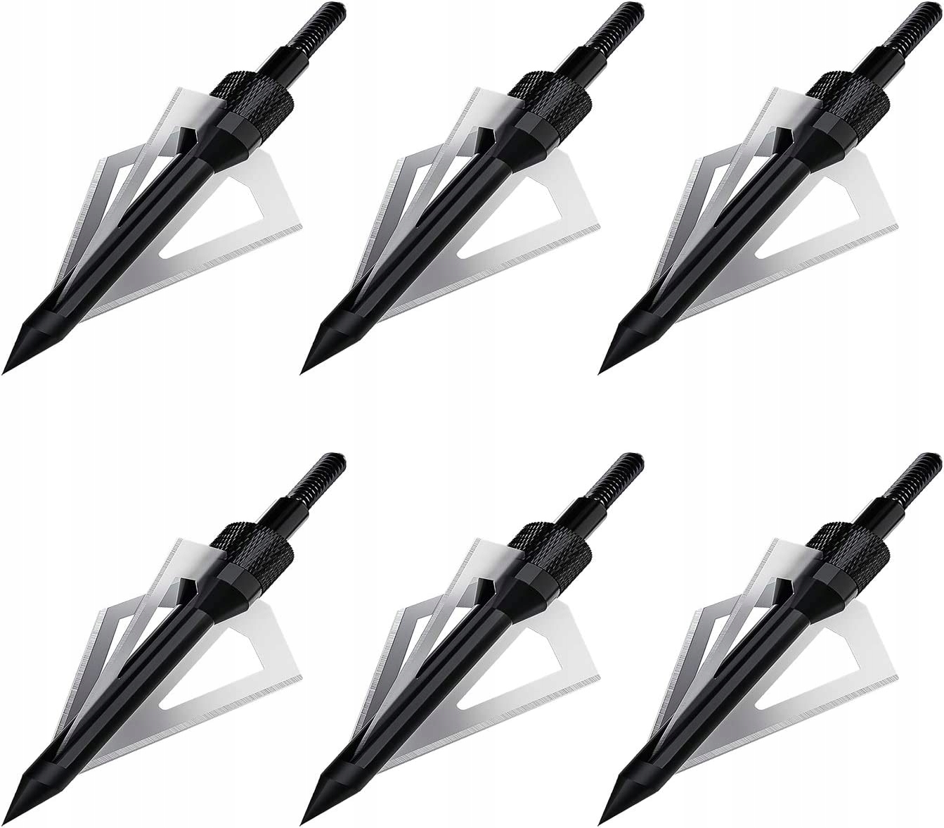 Ocelové lovecké hroty pro střely do luku, 6 kusů