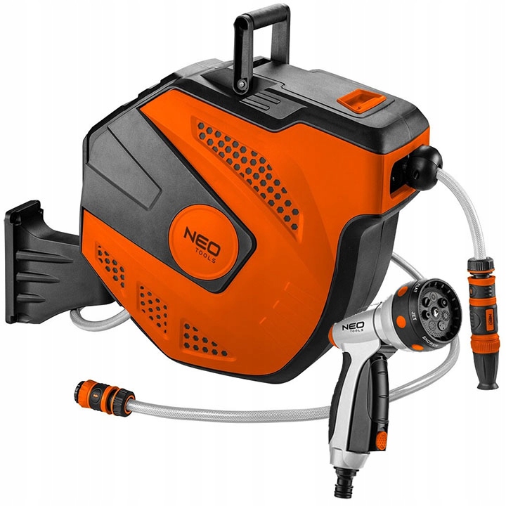 Zestaw Wąż Ogrodowy Z Automatycznym Zwijaczem 1/2" 20M +2M Zraszacz Neo