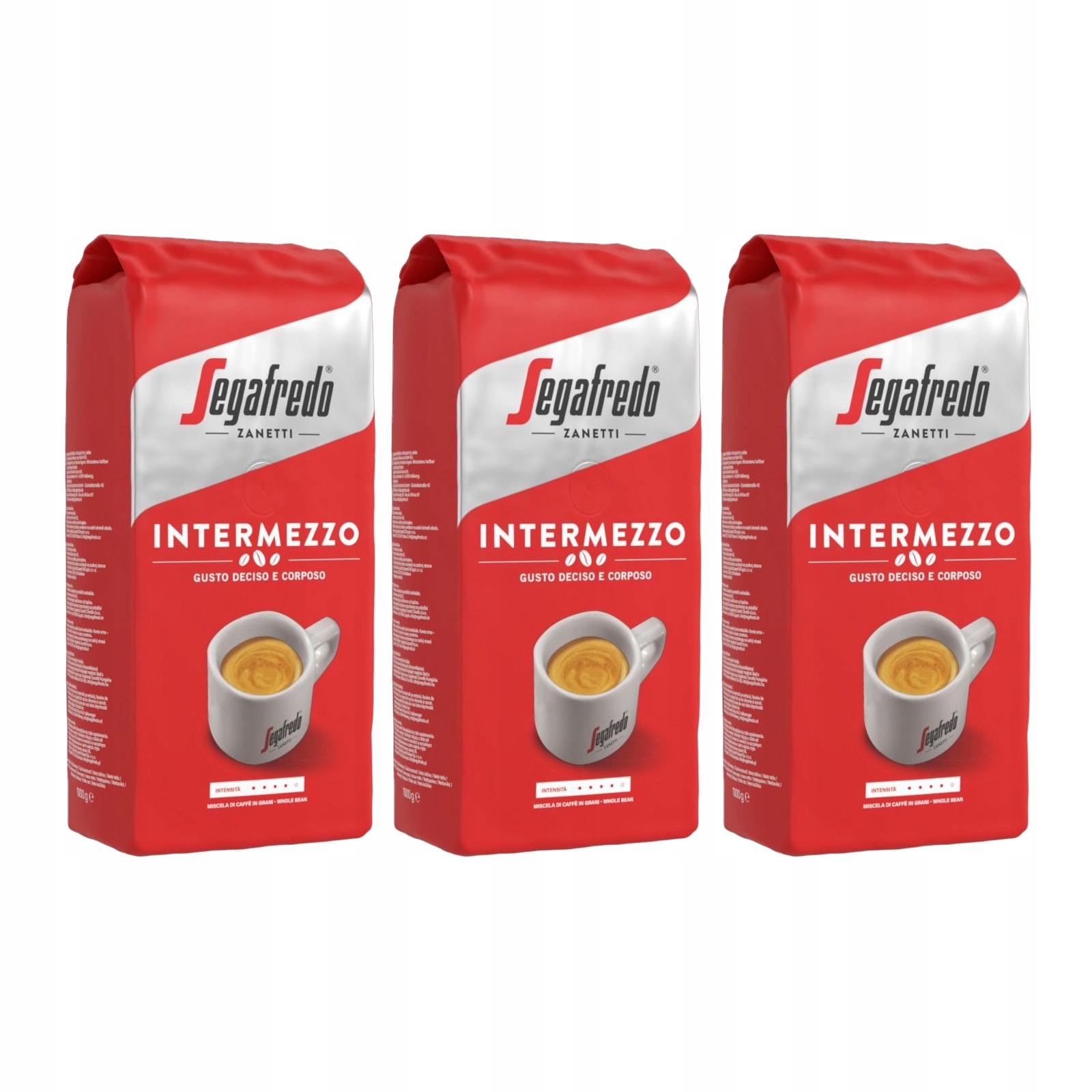 Kawa ziarnista Segafredo Intermezzo 3x1kg