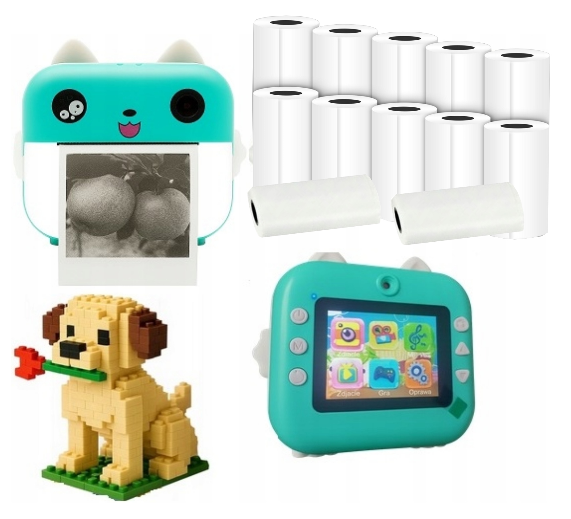 Mini Termotiskárna Instantní Fotoaparát Fotuś Tiskárna +dárek Obloha Y60