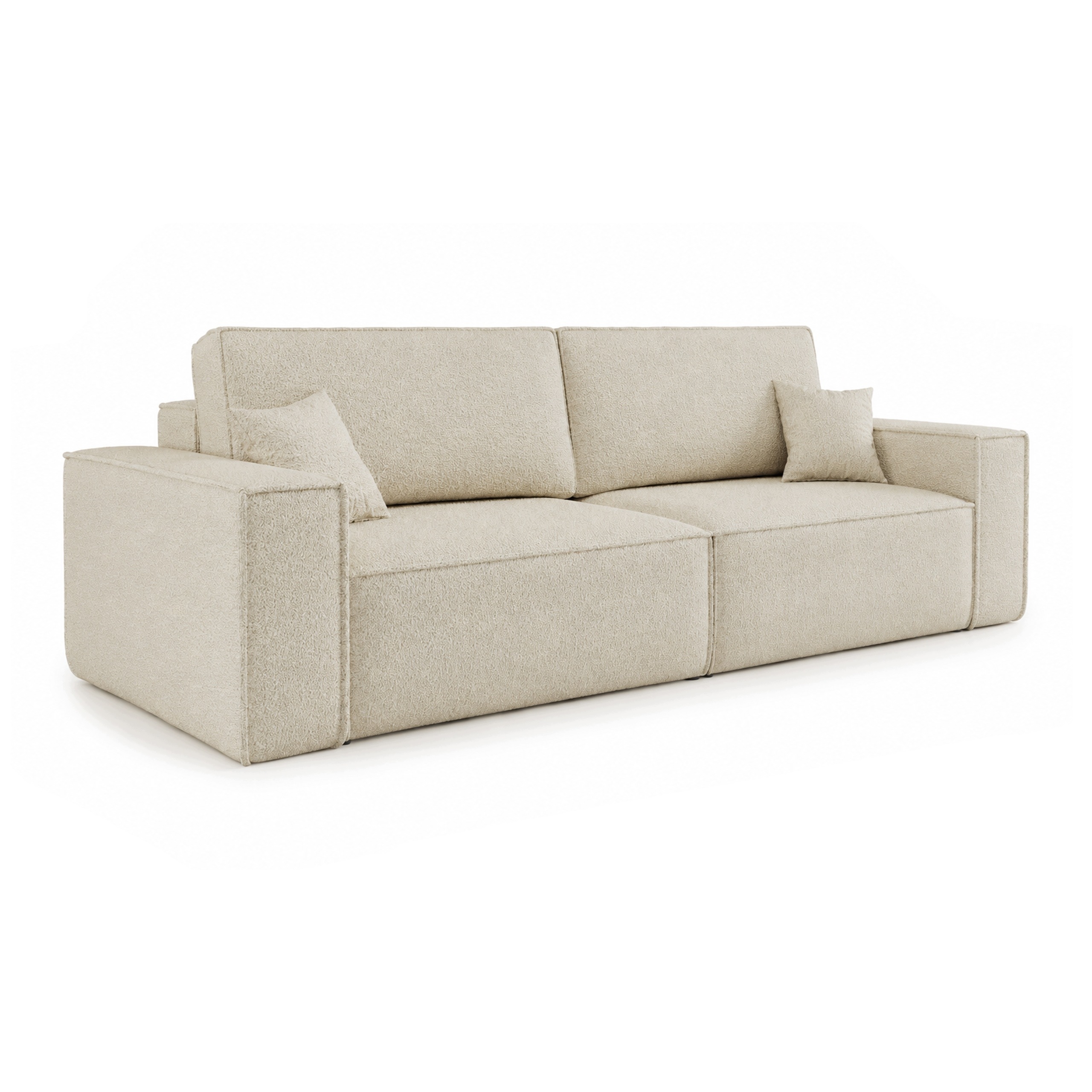 Stylowa Sofa Aron z funkcją spania i pojemnikiem na pościel 245 x 90 cm