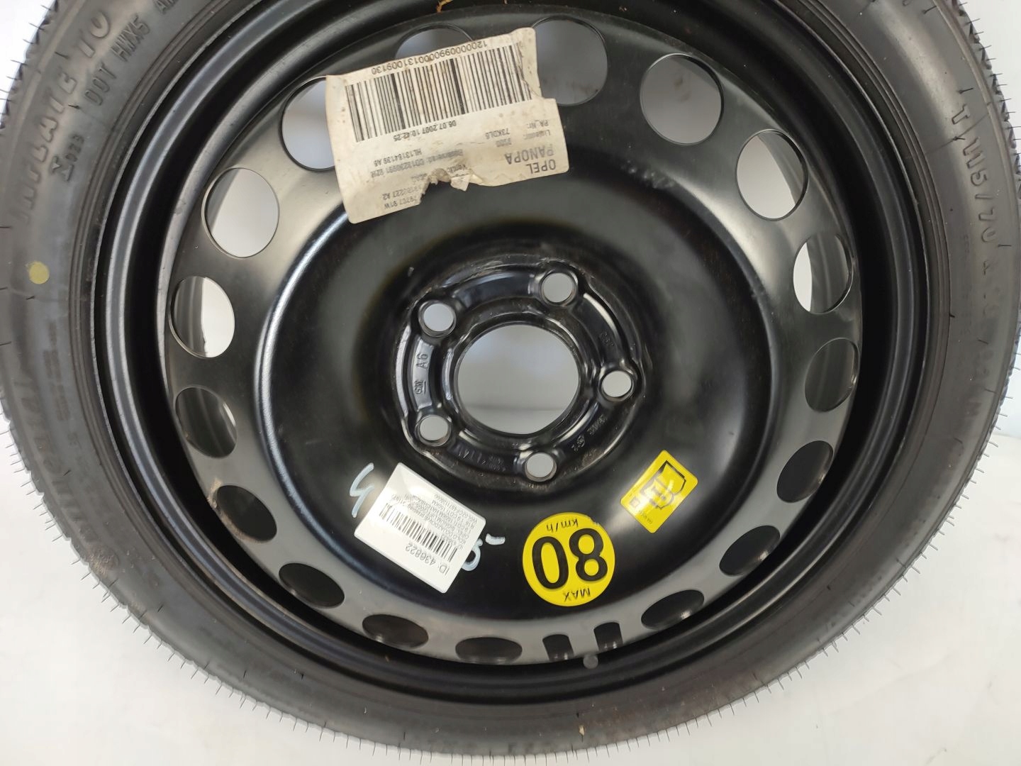 KOŁO DOJAZDOWE DOJAZDÓWKA 16'' OPEL SIGNUM LIFT Waga produktu z opakowaniem jednostkowym 10 kg