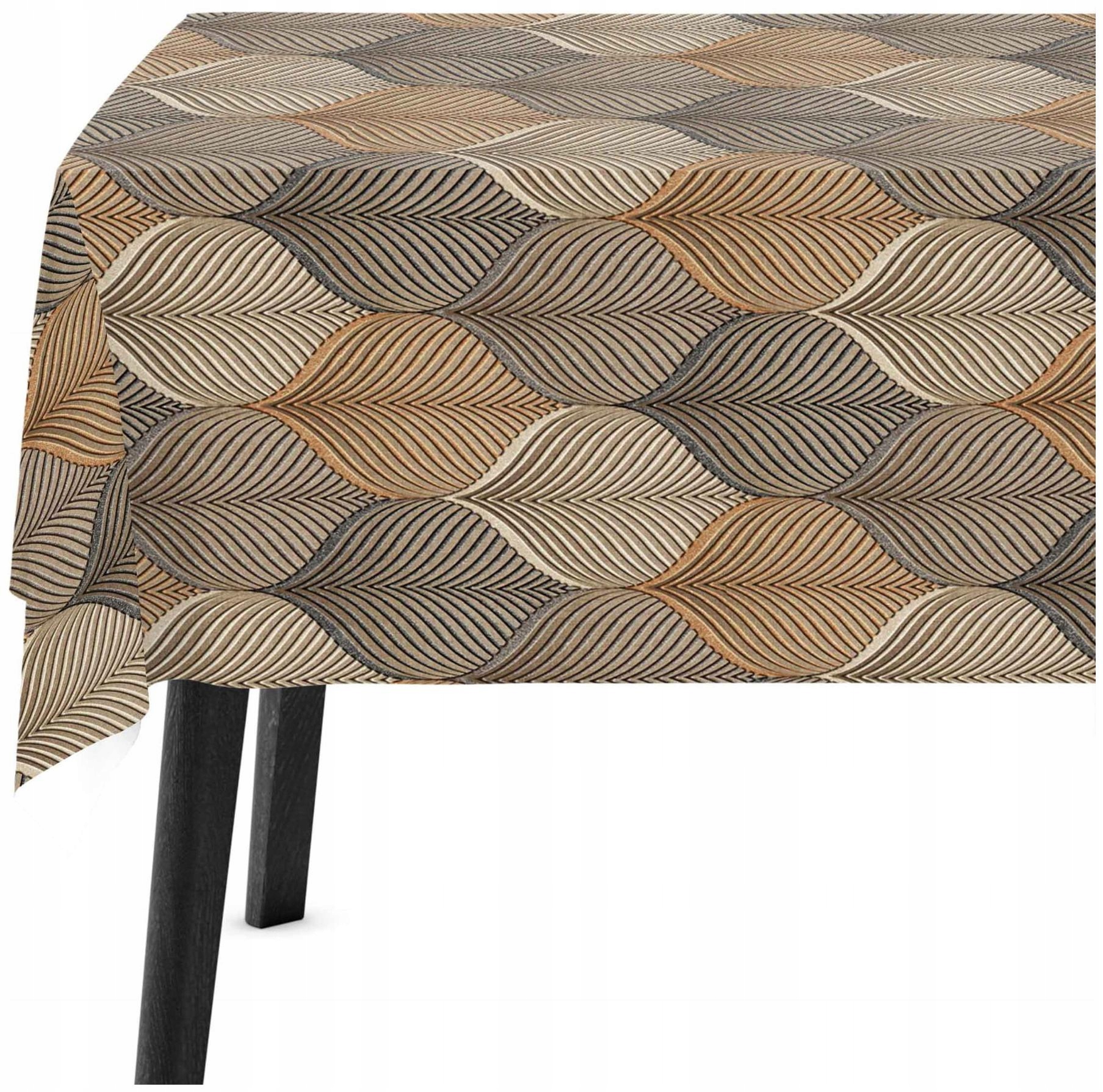 Dekorativní ubrus na stůl 140x180 Hnědý 9504