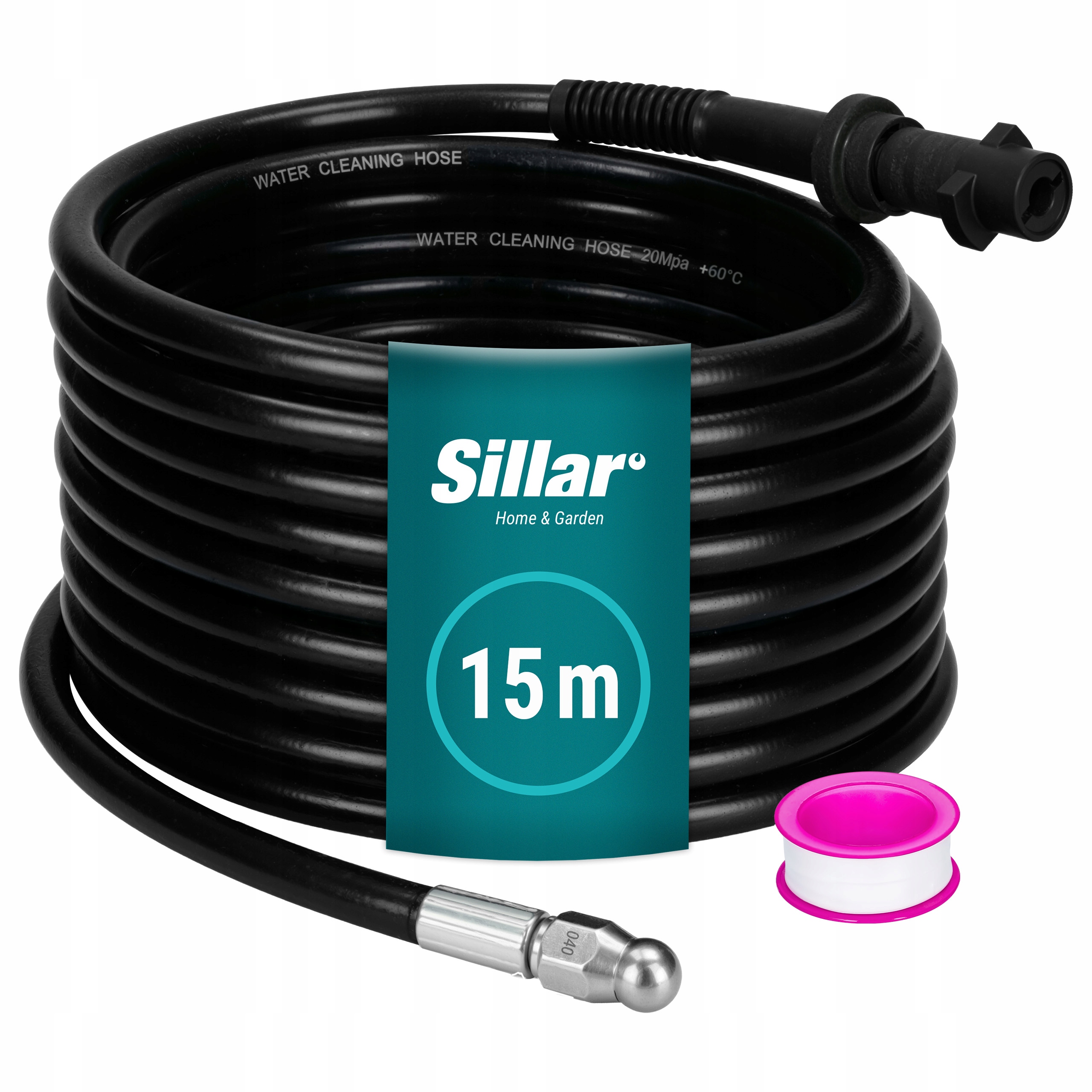 Hadice Sillar pro čištění kanalizace potrubí pro Karcher K2 K3 K4 K5 K6 15 m