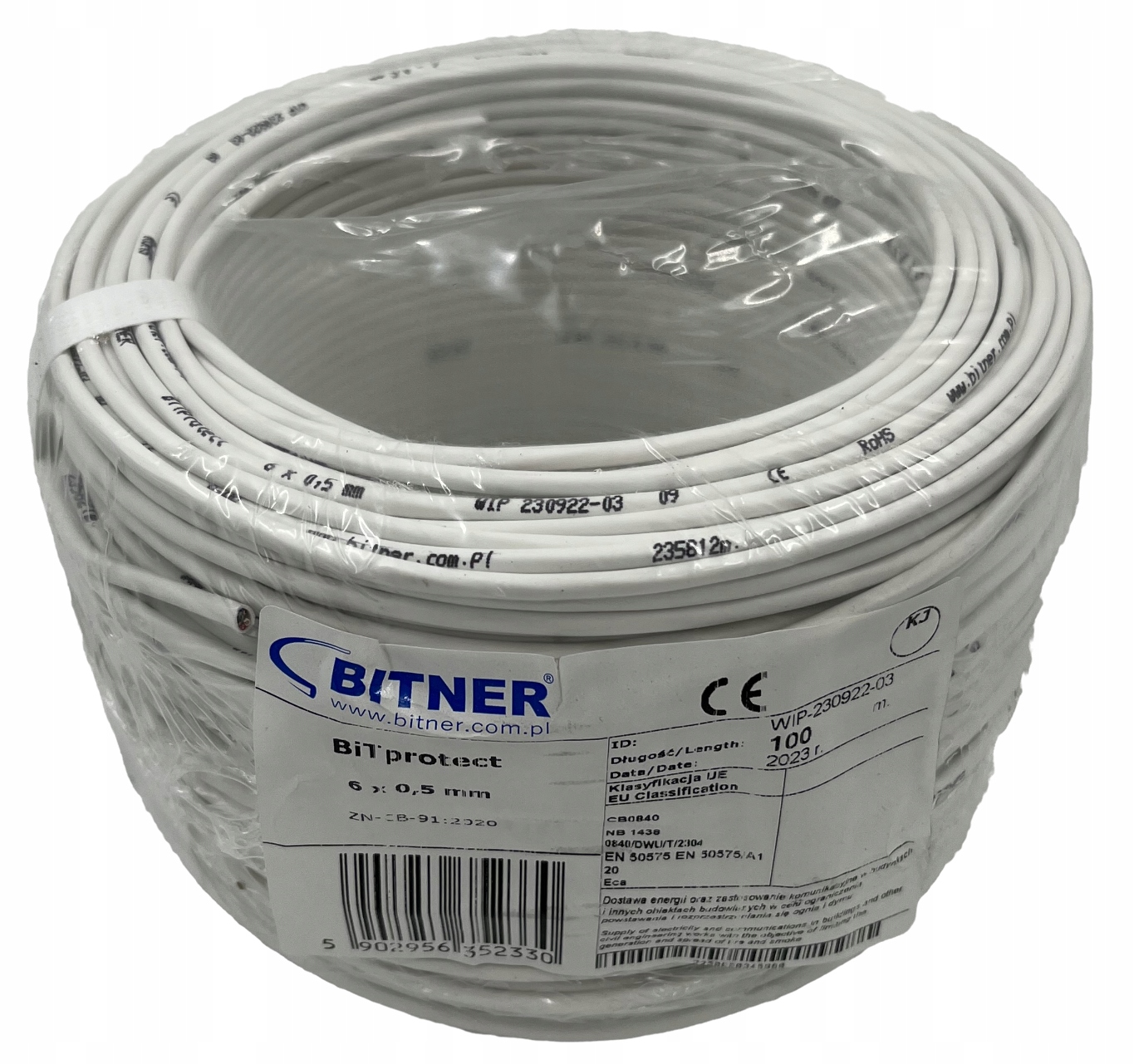 Przewód kabel alarmowy Ytdy 6x0,5 Bitner 100m