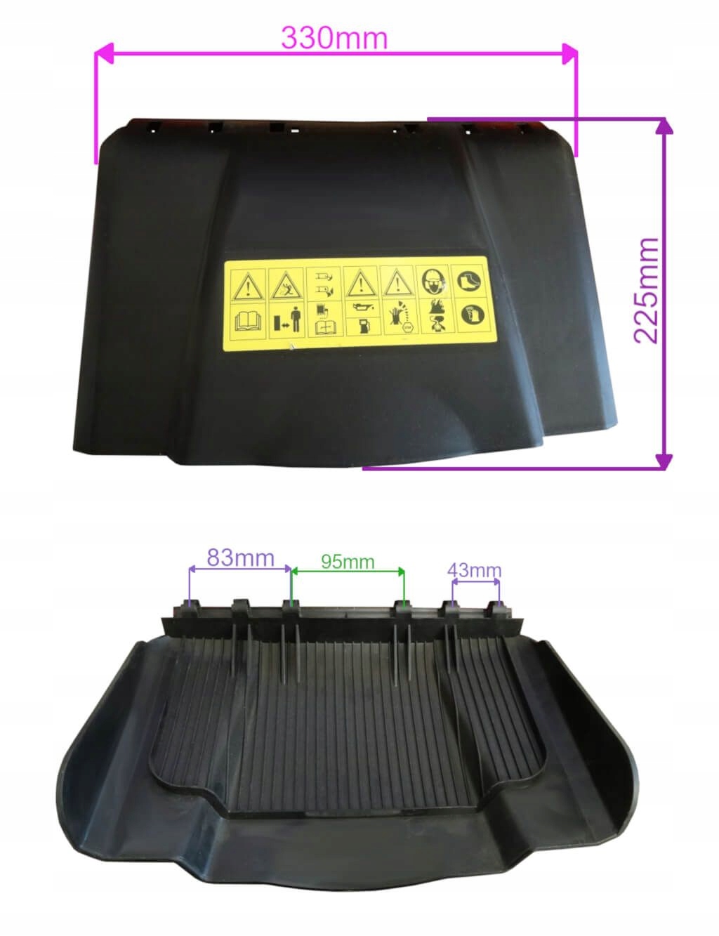 KLAPA KOSZA KOSIARKI SPALINOWEJ HANDY HK 46 51 53 Typ kosz