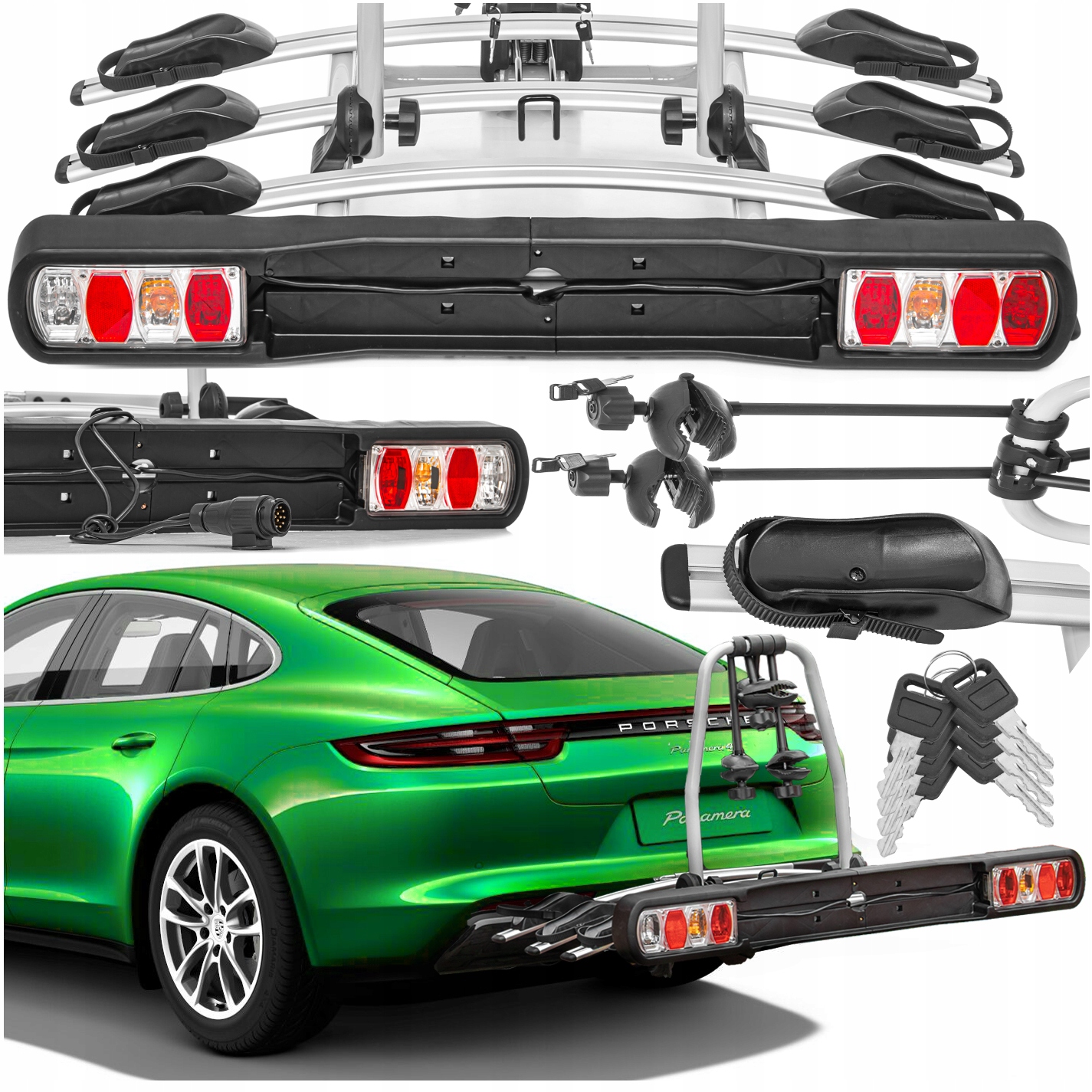 BAGAZNIK ROWEROWY SAMOCHODOWY HAK 3 ROWERY UCHWYT