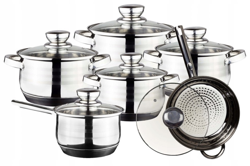 

Zestaw Garnków 12 elementów Stal Reality Line