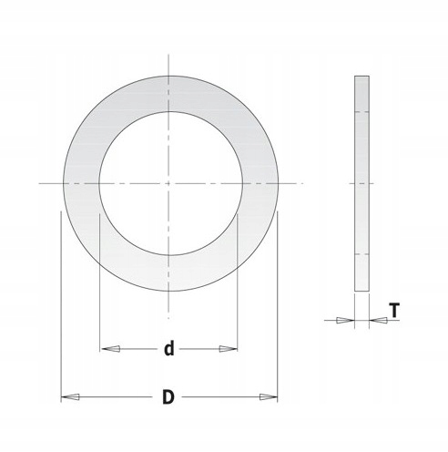 

Redukcja do pił tarczowych 25,4mm/22,2mm Cmt