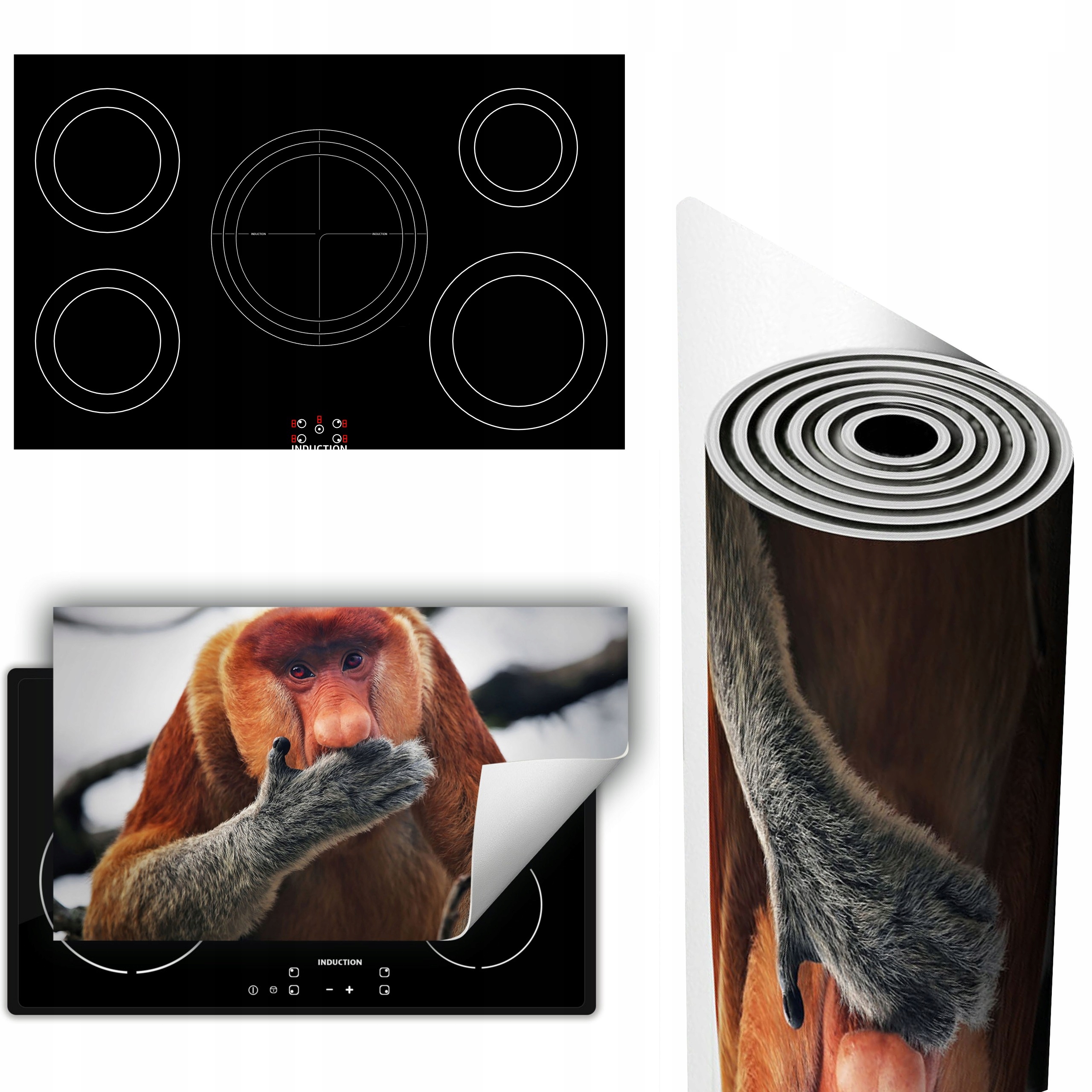 Vinylová Podložka Ochrana Kuchyňské Desky 90x52 Opička
