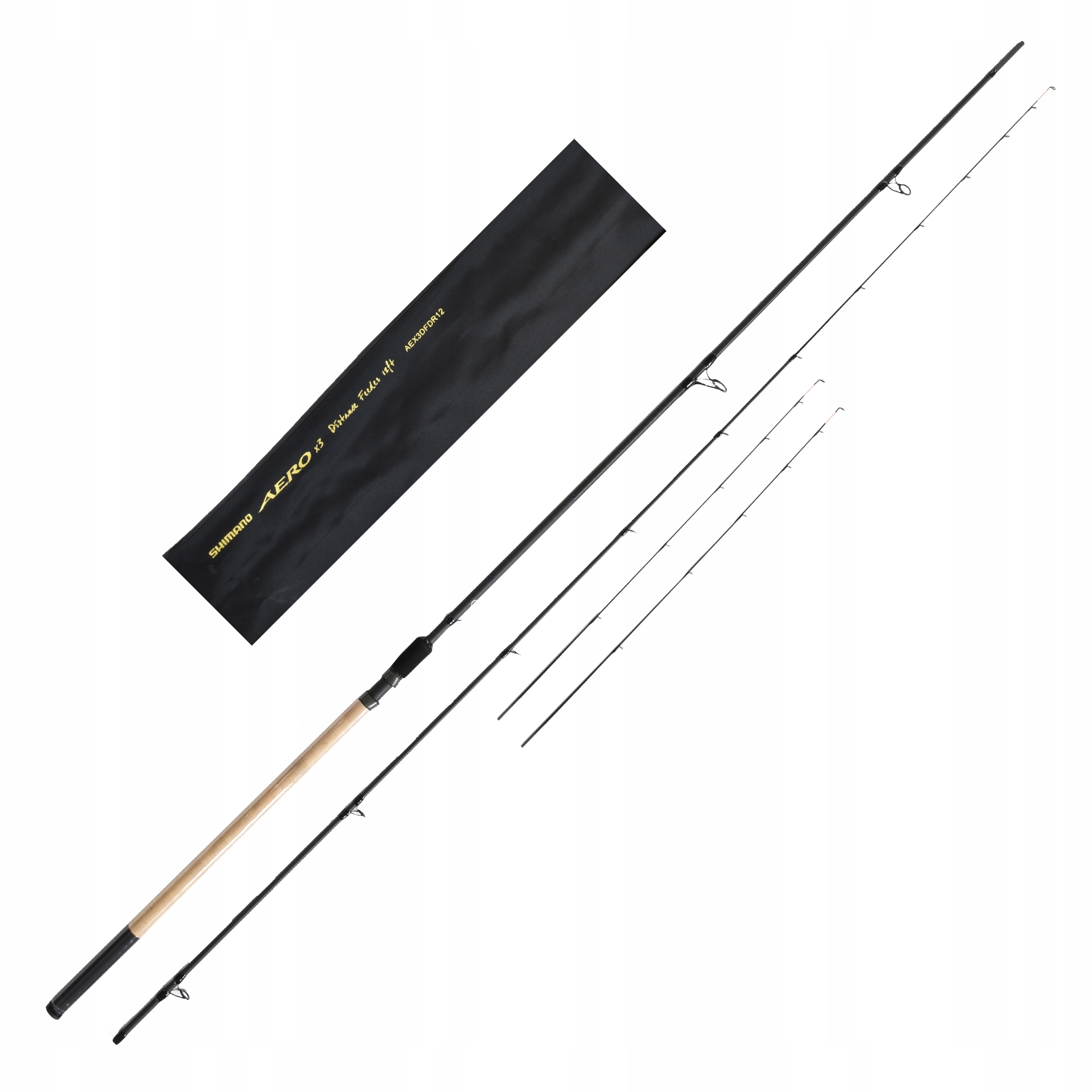 Wędka feederowa Shimano Aero X3 Distance Feeder 3.66m 0-90g 3 szczytówki