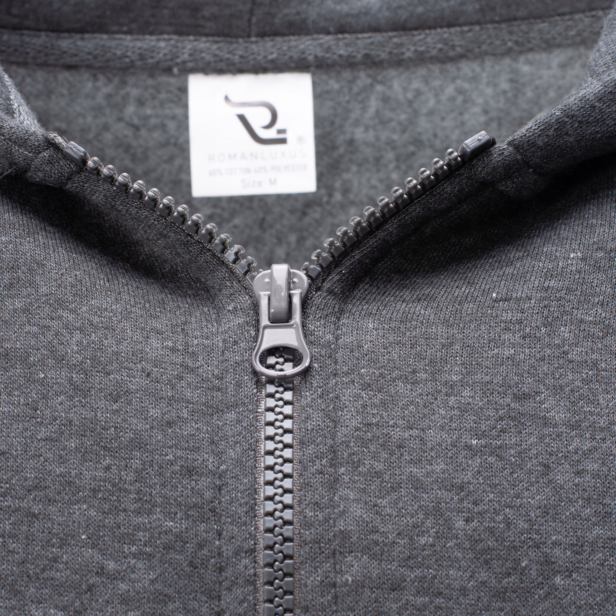 LUC02 r. M GŁADKA ROZPINANA BLUZA Z KAPTUREM Rękaw długi rękaw