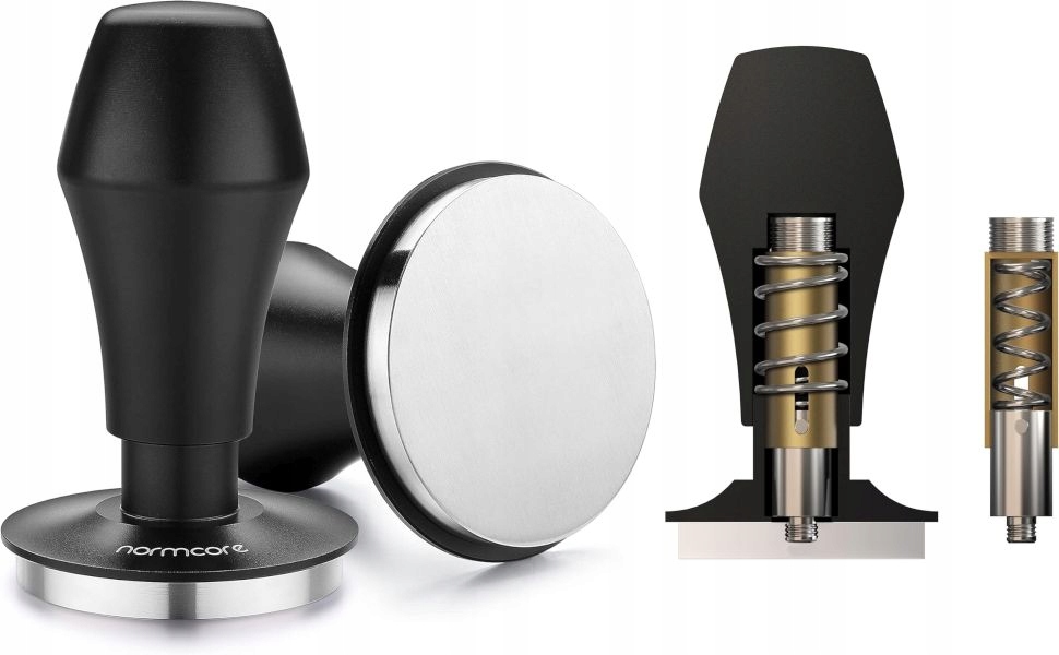 Normcore V4 Profesjonalny Sprężynowy Uniwersalny Metalowy Tamper 45,5mm Uvd