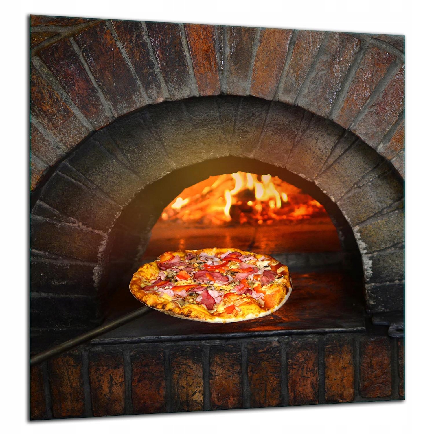 Skleněná Ochranná Deska Panel Lepidlo 60x65 Pizza