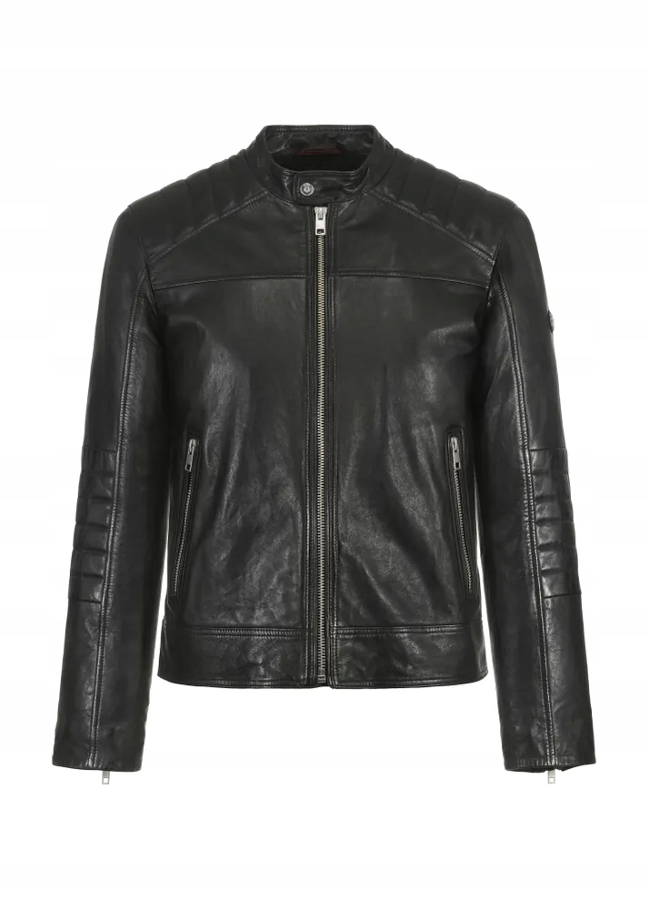 Ochnik Pánská kožená bunda se stojáčkem KURMS-0282-5427 velikost 3XL