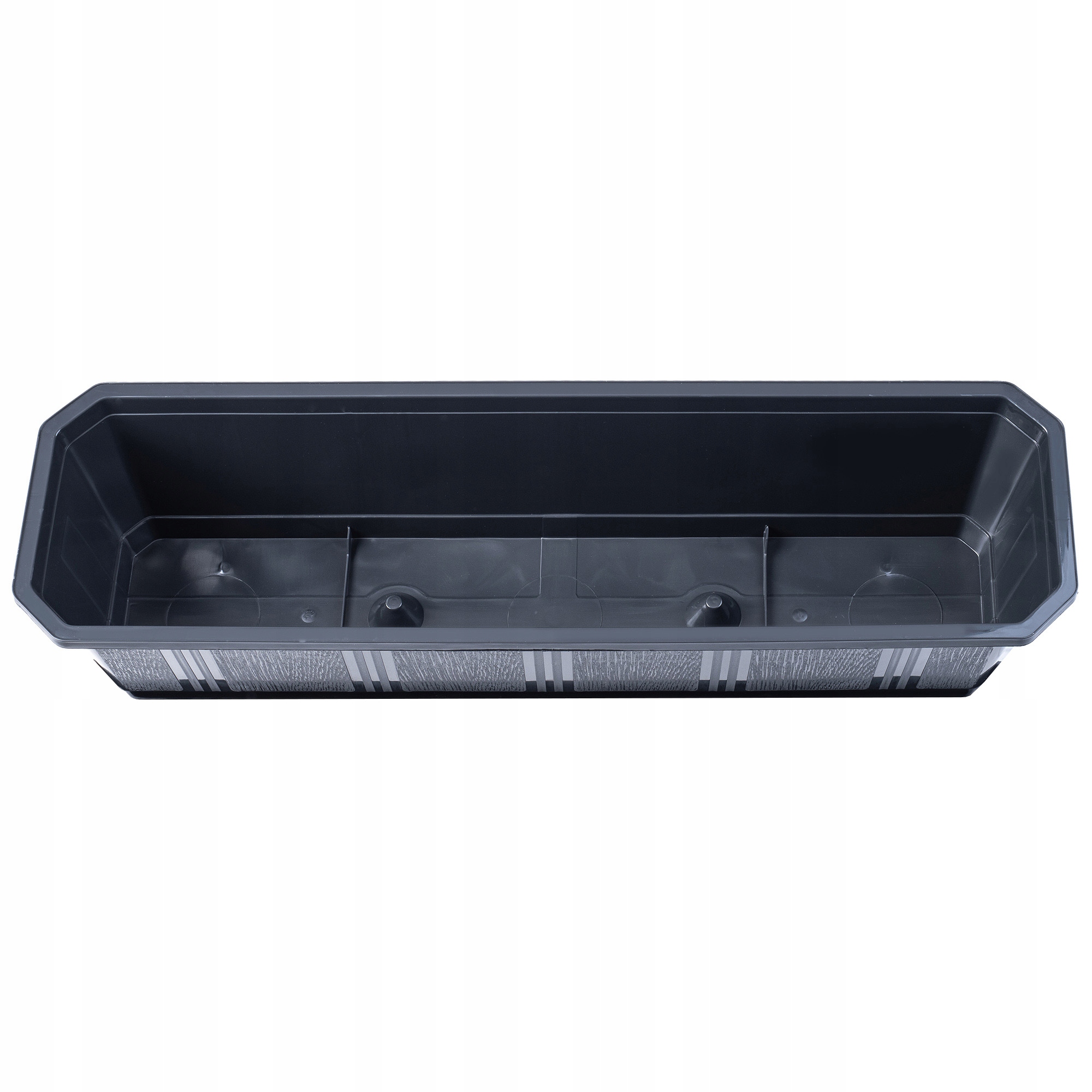 SKRZYNKA DONICZKA BALKONOWA 60cm GRAFITOWA Długość maksymalna 60 cm