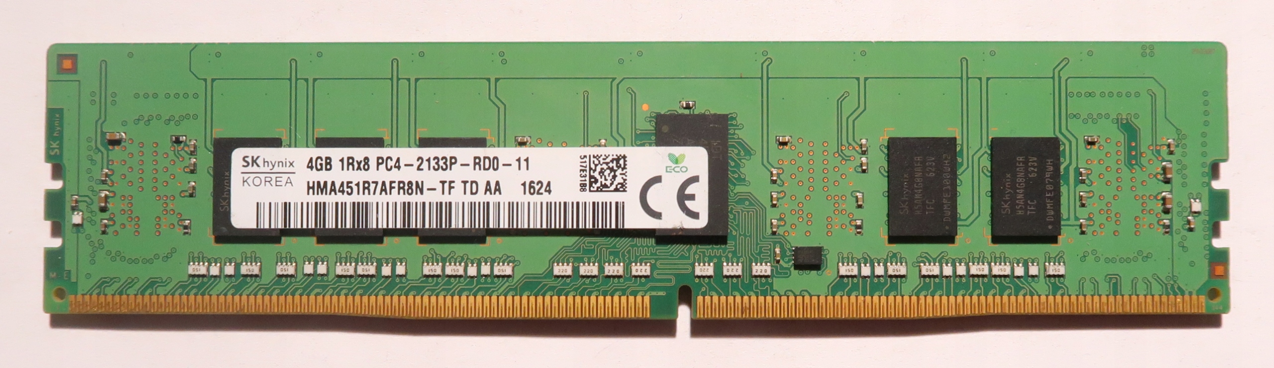 HYNIX HMA451R7AFR8N-TF 4GB DDR4 PC4-2133P ECC REGISTERED
