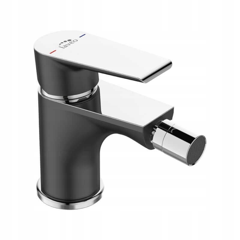 Bidetová baterie Largo Černo-Chromová 35 mm s zárukou