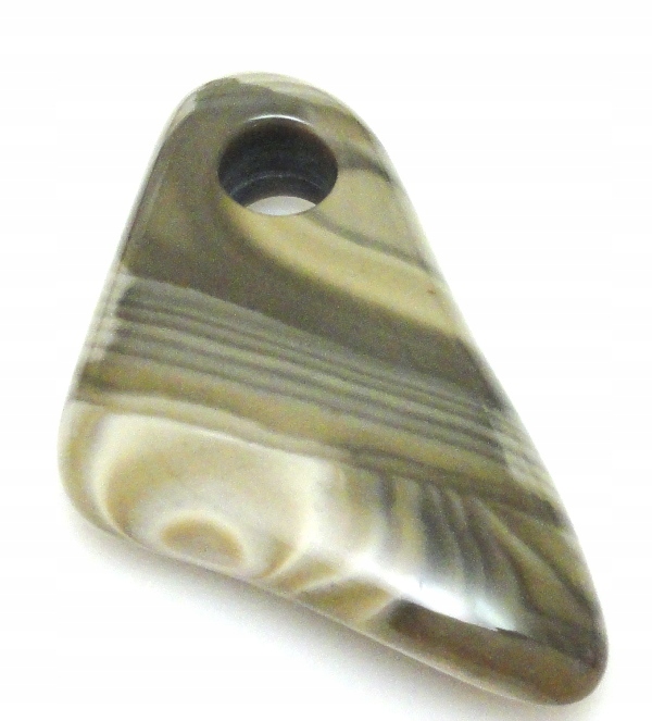 Křemík pruhovaný přívěsek 60x42x12 mm