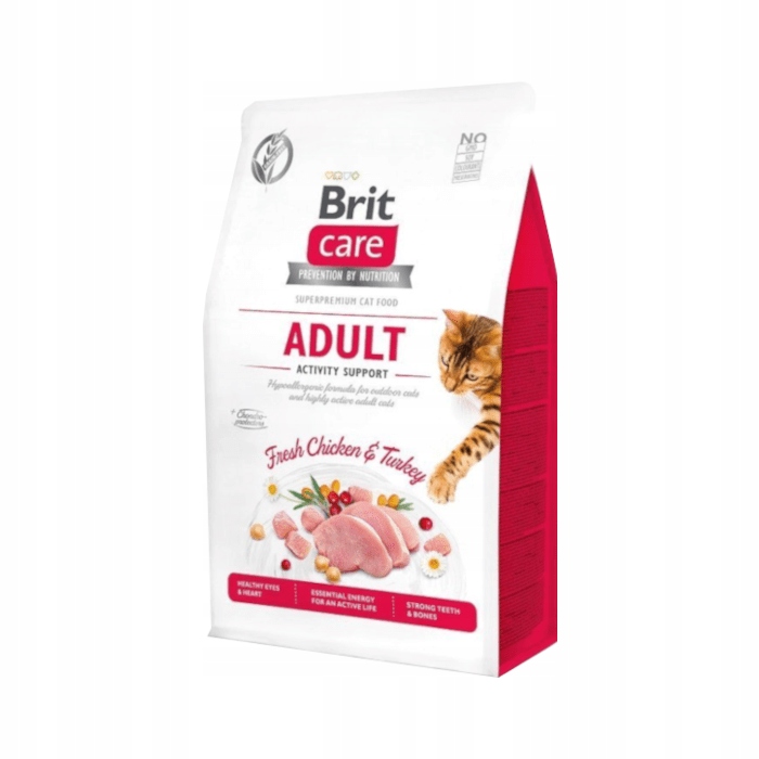 Brit Care Karma dla Kotów Dorosłych, Bez Grains, Kurczak z Indykiem 7kg