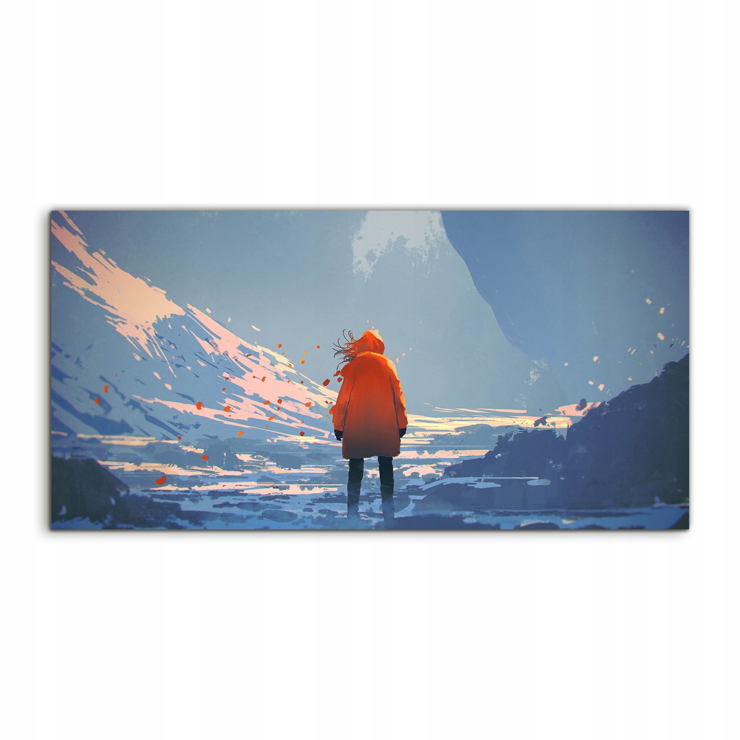 

Obraz 140x70 na prezent Kobieta Droga Góry ścienny