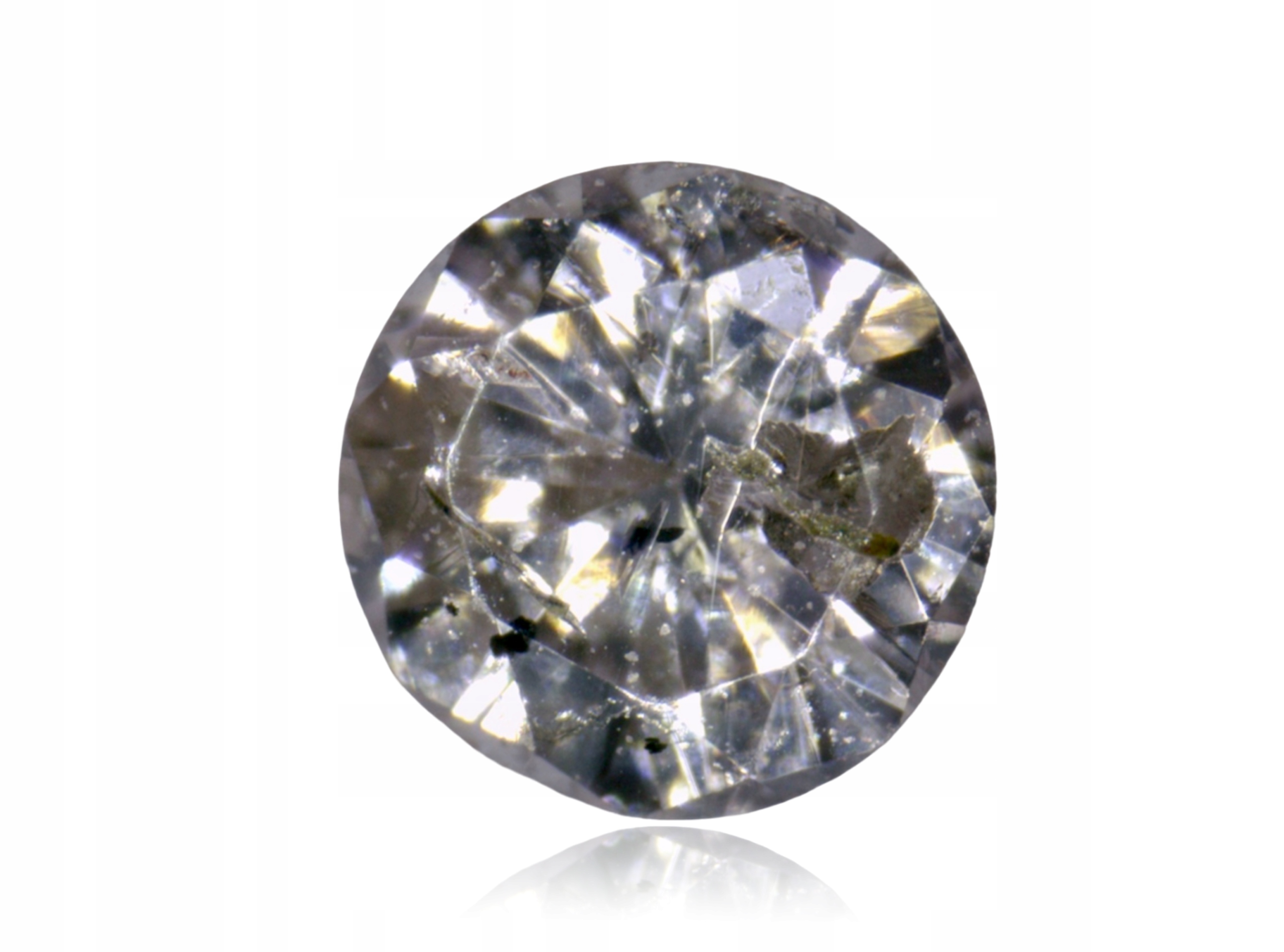 Přírodní Diamant 0.03ct Hnědý Briliant I2 eCertifikát Wbd