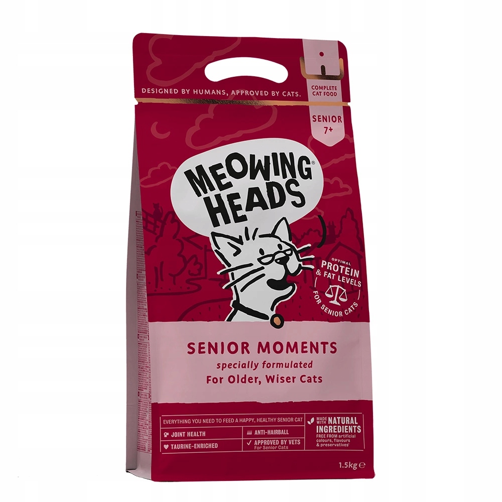 Levně Meowing Heads krmivo s lososem 1,5 kg