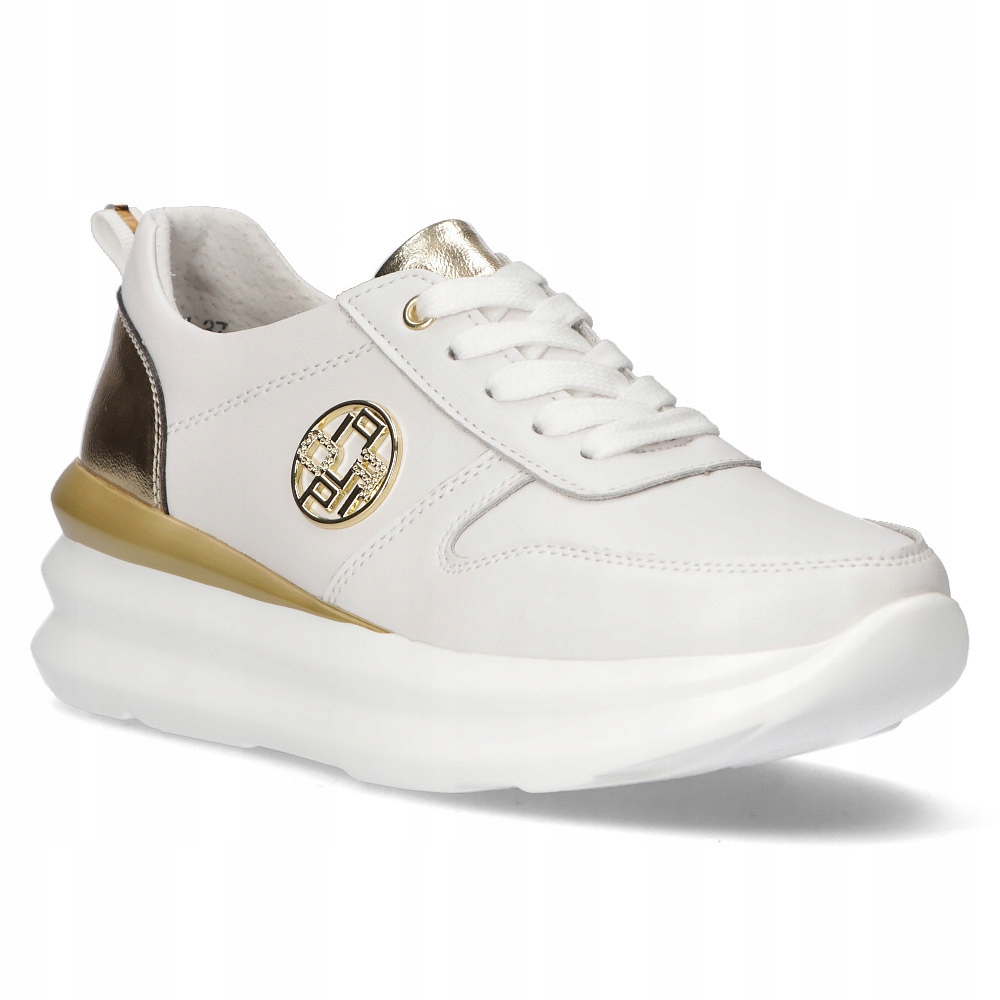 

Skórzane sneakersy Filippo DP3505/22 Wh białe r.40