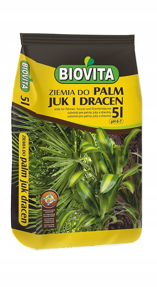 

Ziemia do roślin Zielonych Palm Juk I Dracen 5L