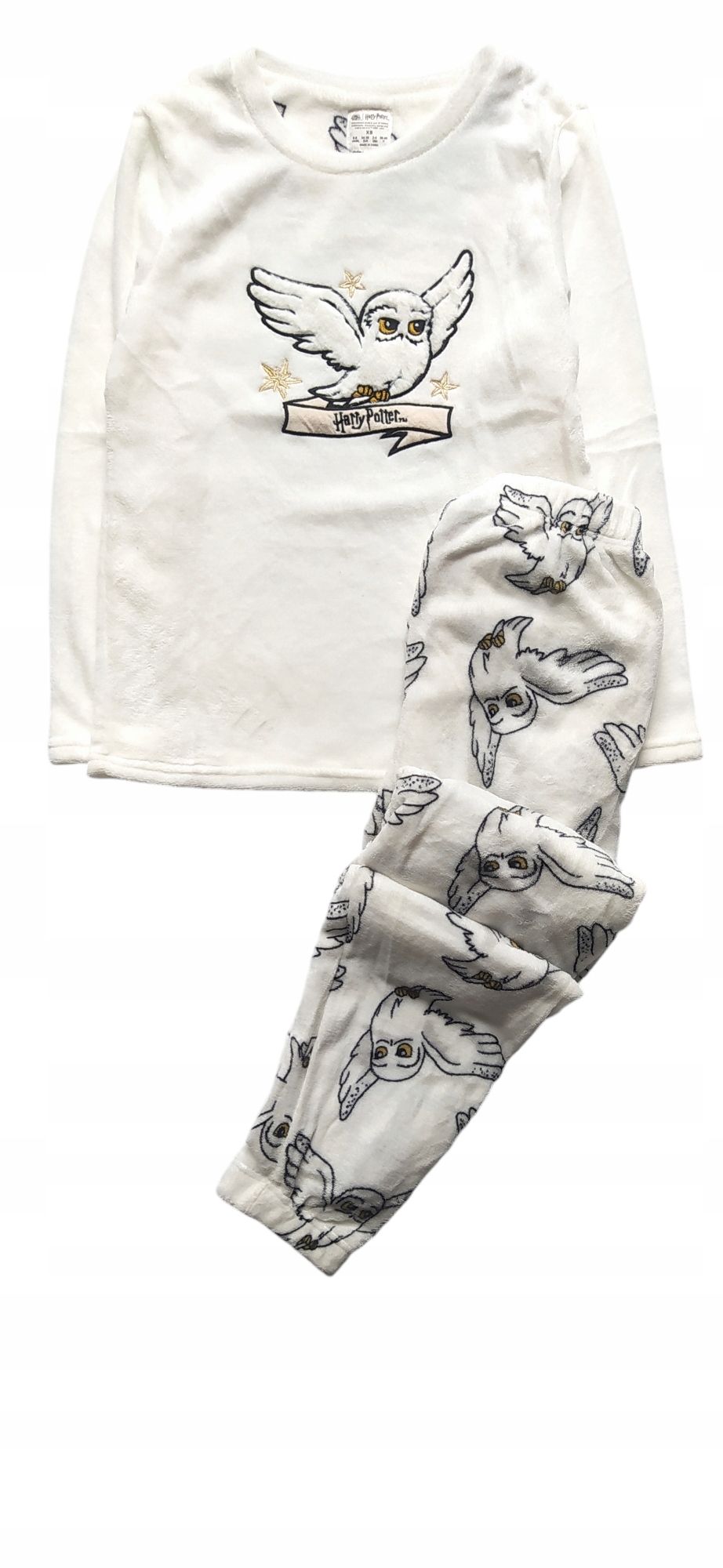 Harry Potter fleecové pyžamo Hedwiga 42 44 L dárek