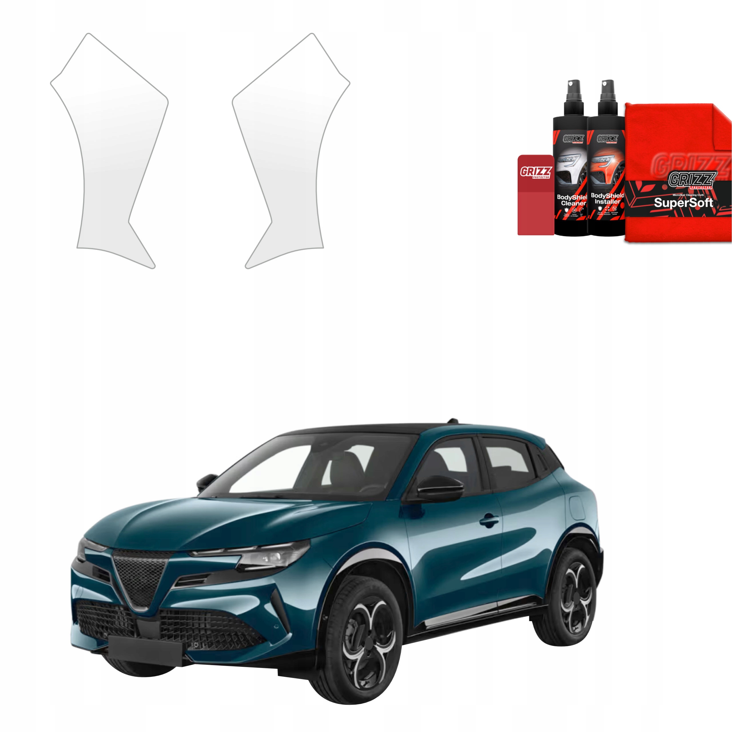 2v1 Fólie na nárazník Ppf pro Alfa Romeo Junior (2024-2025) Grizz