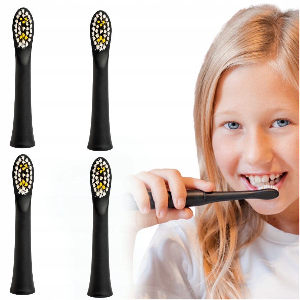 Końcówki Do Czarnej Szczoteczki Smiley Light Kids