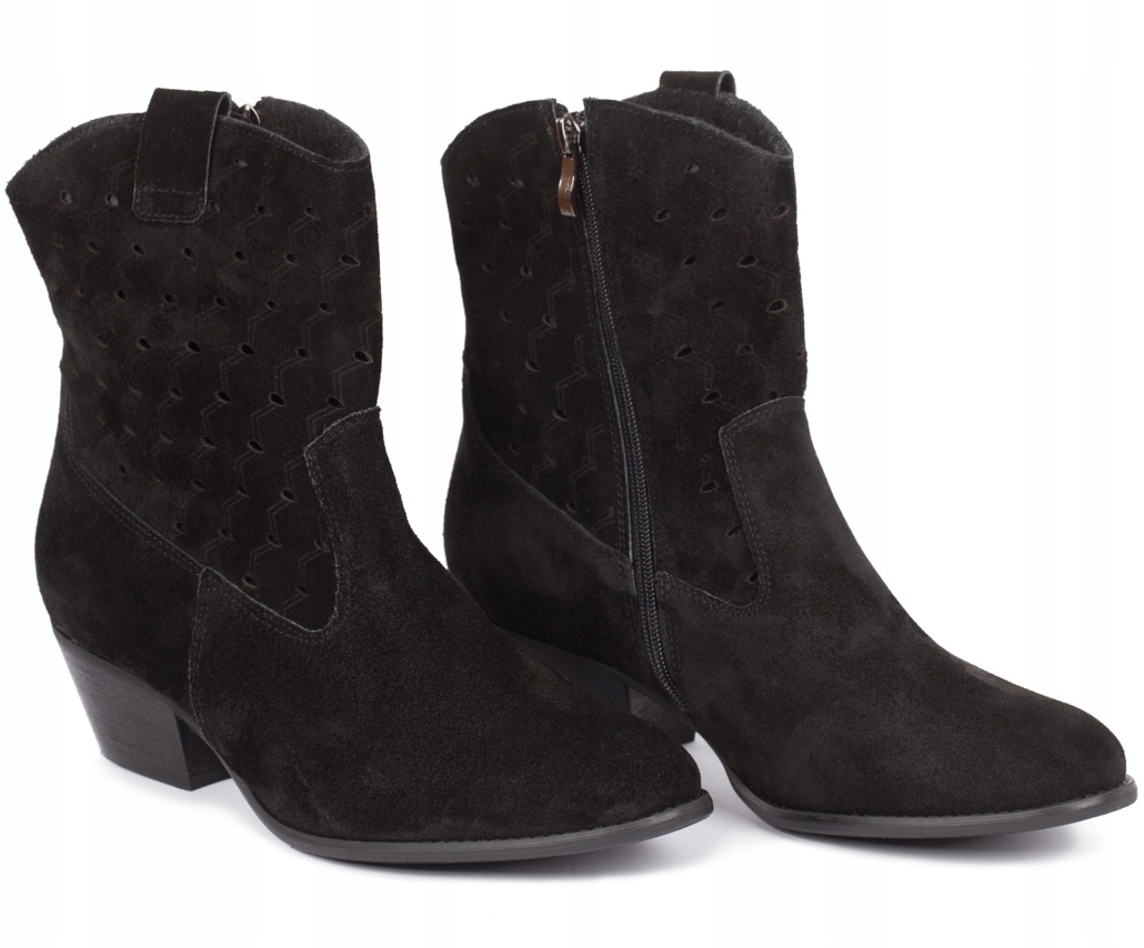 Botki B117 czarne szerokie 42 polskie Seba