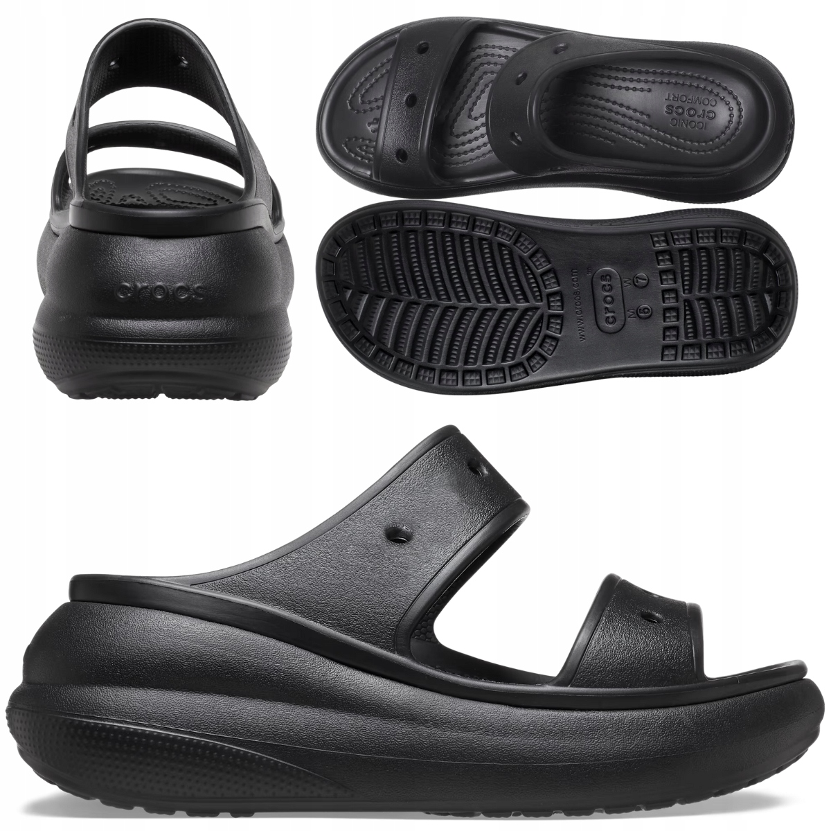 Crocs Dámské Chodítka Na Platformě Pěnové Nazouváky Crush Clog vel. 41-42