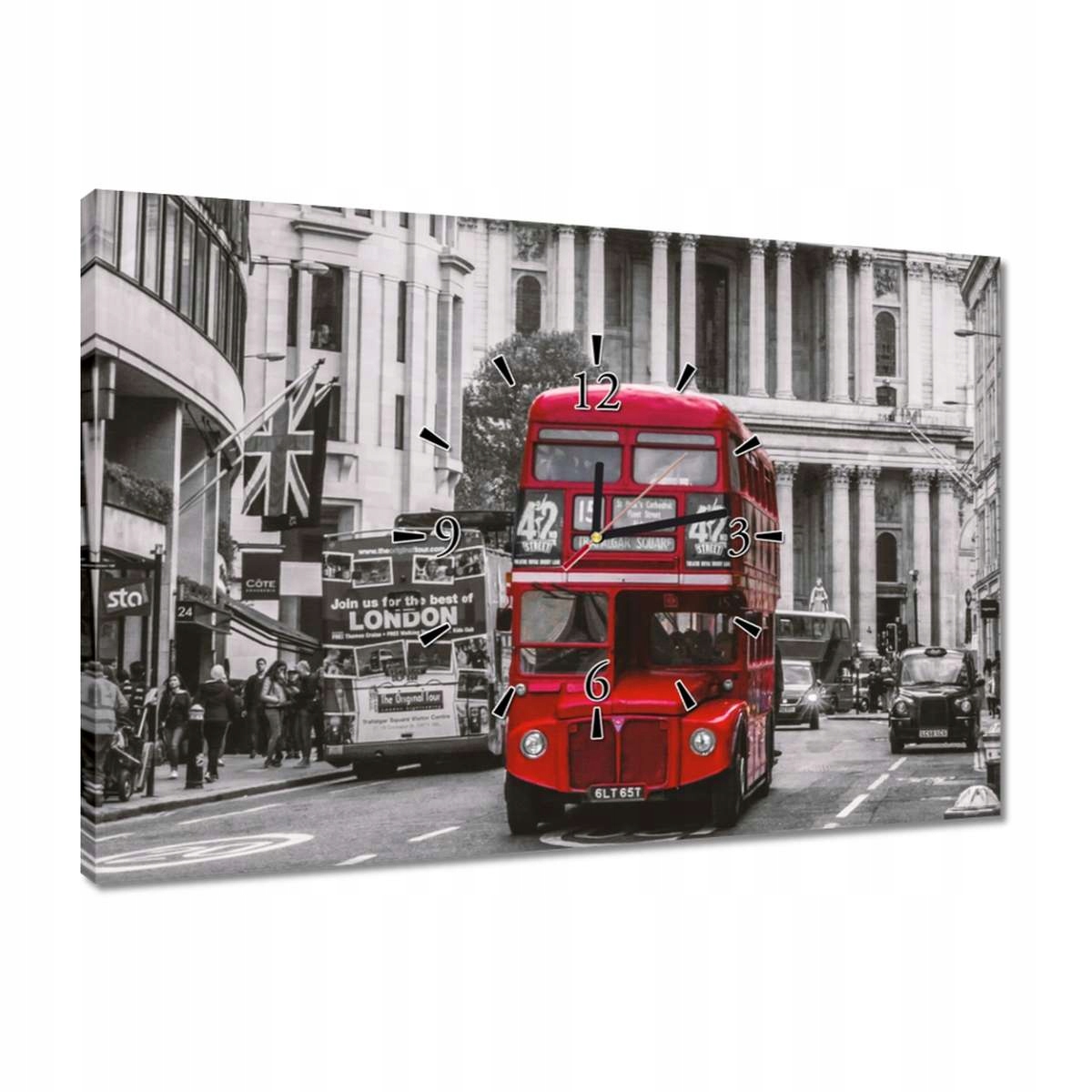 Hodiny 60x40 Londýn Velká Británie Uk