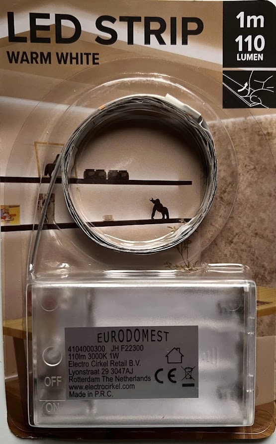 Taśma LED na baterie 30 LED 1 metr SAMOPRZYLEPNA Marka Zd trading