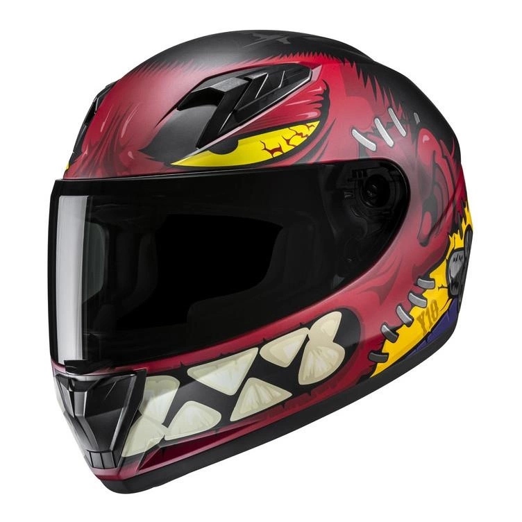 Detská motocyklová prilba Hjc Y10 Frank Red/black červená čierna Darčeky