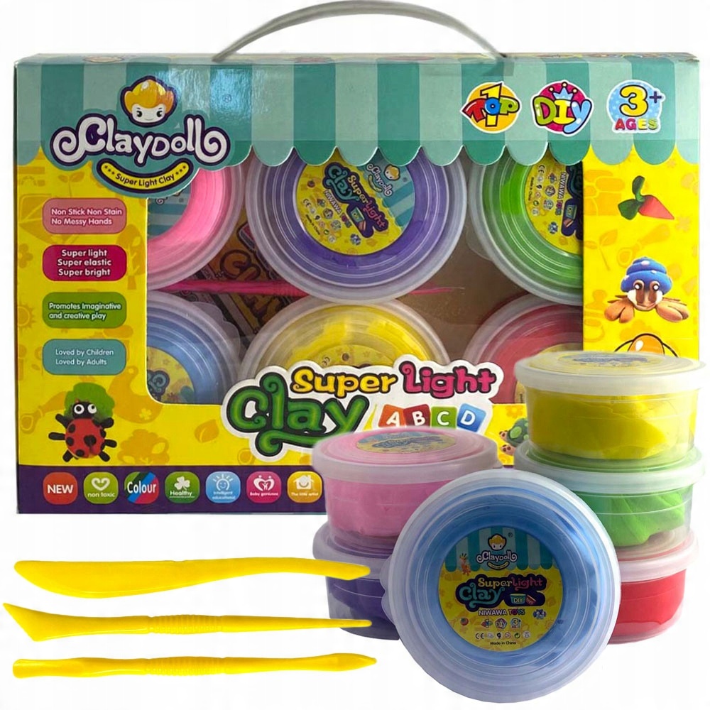 

Claydoll Piankolina Masa Plastyczna 6szt nożyki