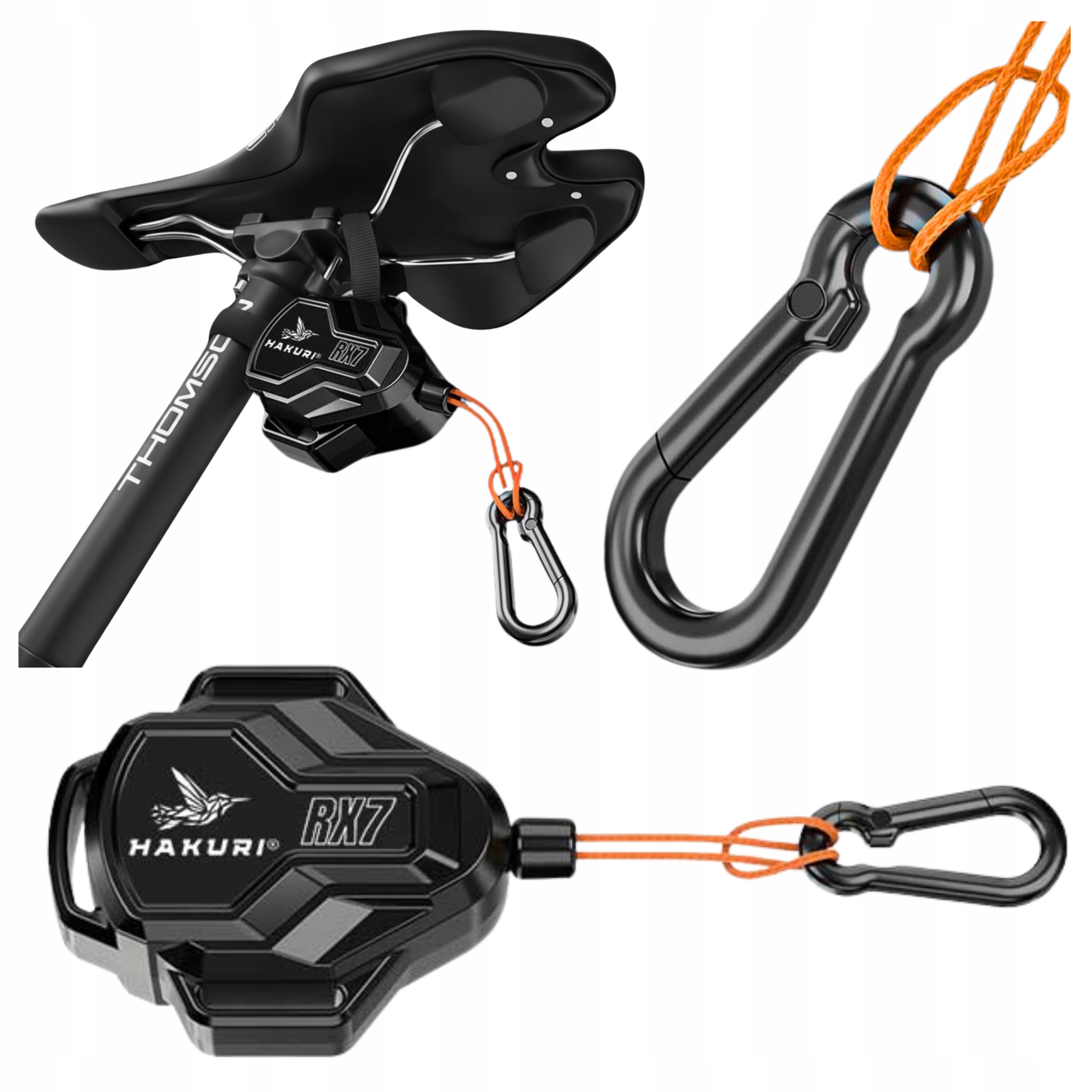 Hol Rowerowy Linka holownicza do roweru Automatycznie Zwijana mocny udźwig