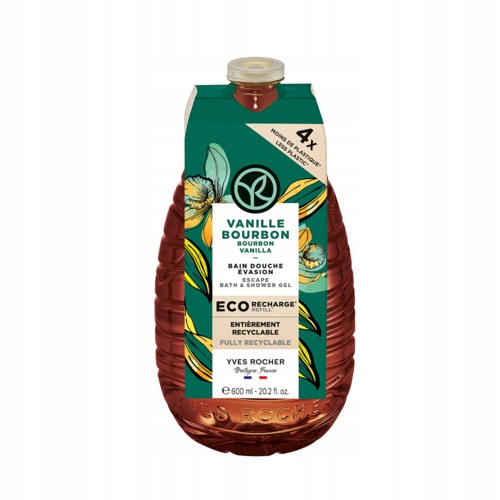 Żel pod prysznic, do kąpieli Wanilia Bourbon uzupełniacz 600 ml Yves Rocher