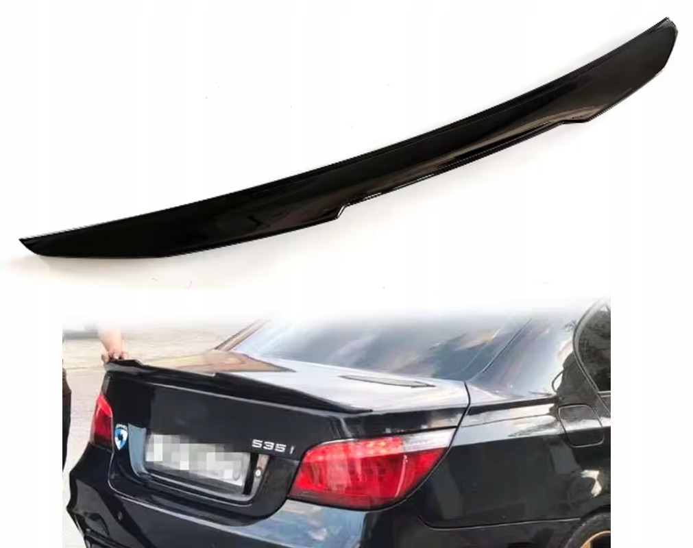 Lotka spoiler bmw E60 Černý lesk Klapka psm