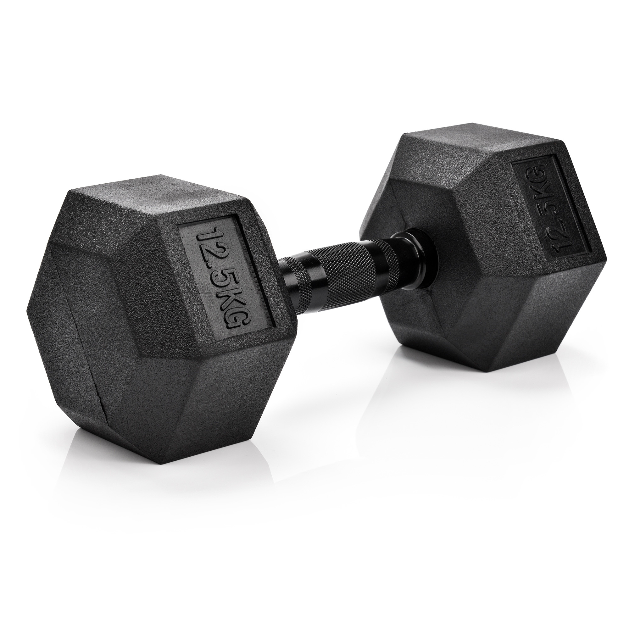 Hantel heksagonalny hex hantla żeliwny do ćwiczeń siłownia ogumowany 12,5kg