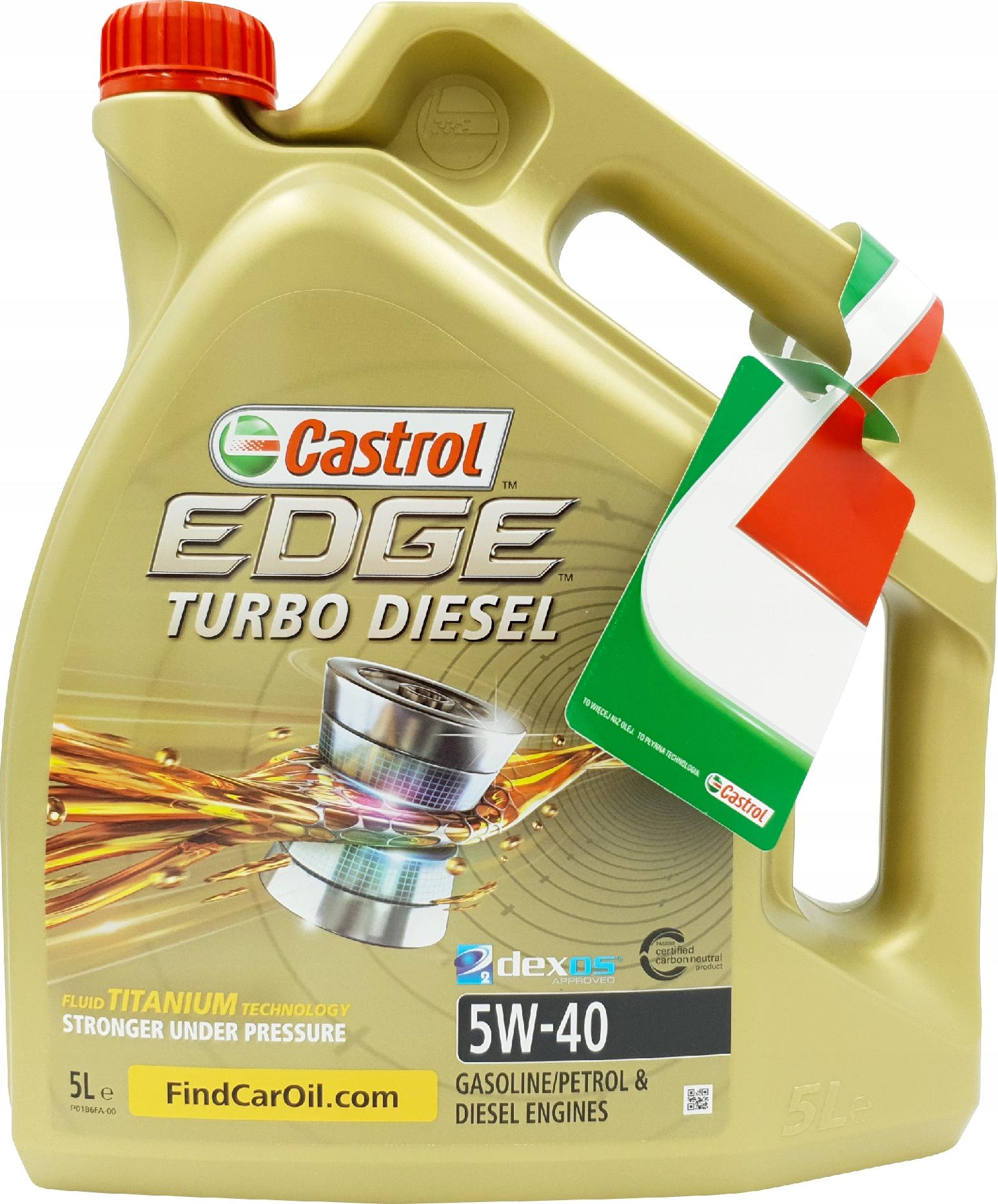 

Castrol Edge 5W40 Turbo Diesel Vw 505.00 505.01 5L
