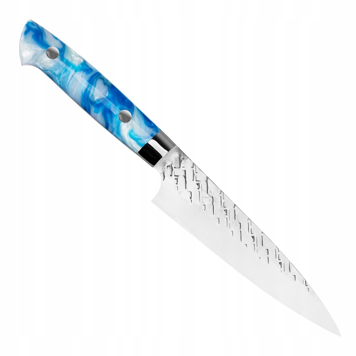 Takeshi Saji Strix Blue Acrylic Ručne kovaný japonský univerzálny nôž 13 cm