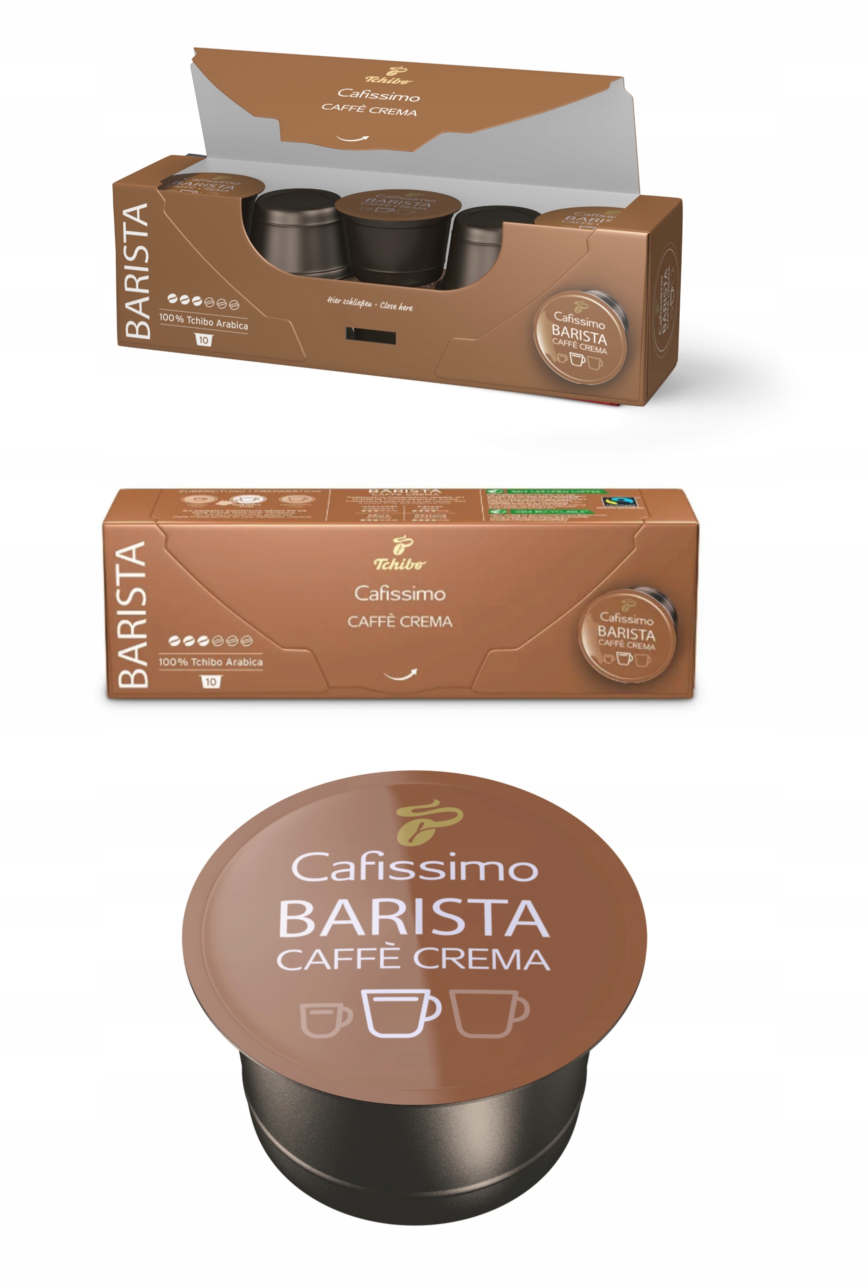 Kawa TCHIBO Cafissimo Barista Crema 3x10 капсул EAN (GTIN) 4061445041887